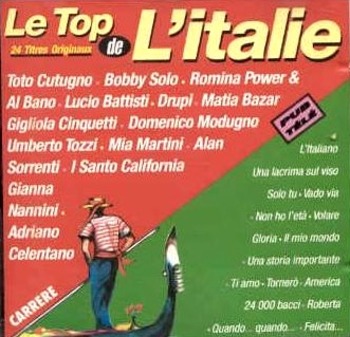 Le Top de l'Italie. 24 titres originaux