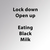 Lock Down Open Up - Eating Black Milk